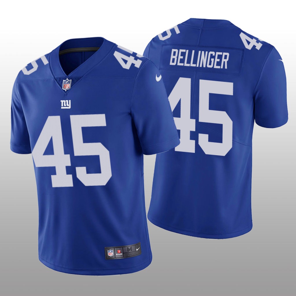 New York Giants Daniel Bellinger Blue Jersey Vapor Limited - Men's