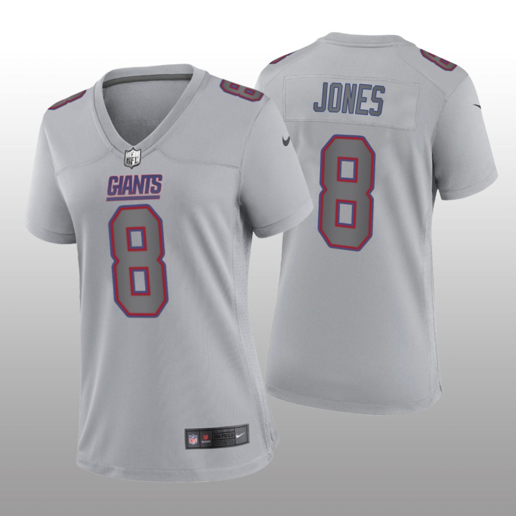 New York Giants Daniel Jones Gray Jersey Atmosphere Fashion Game - Women's