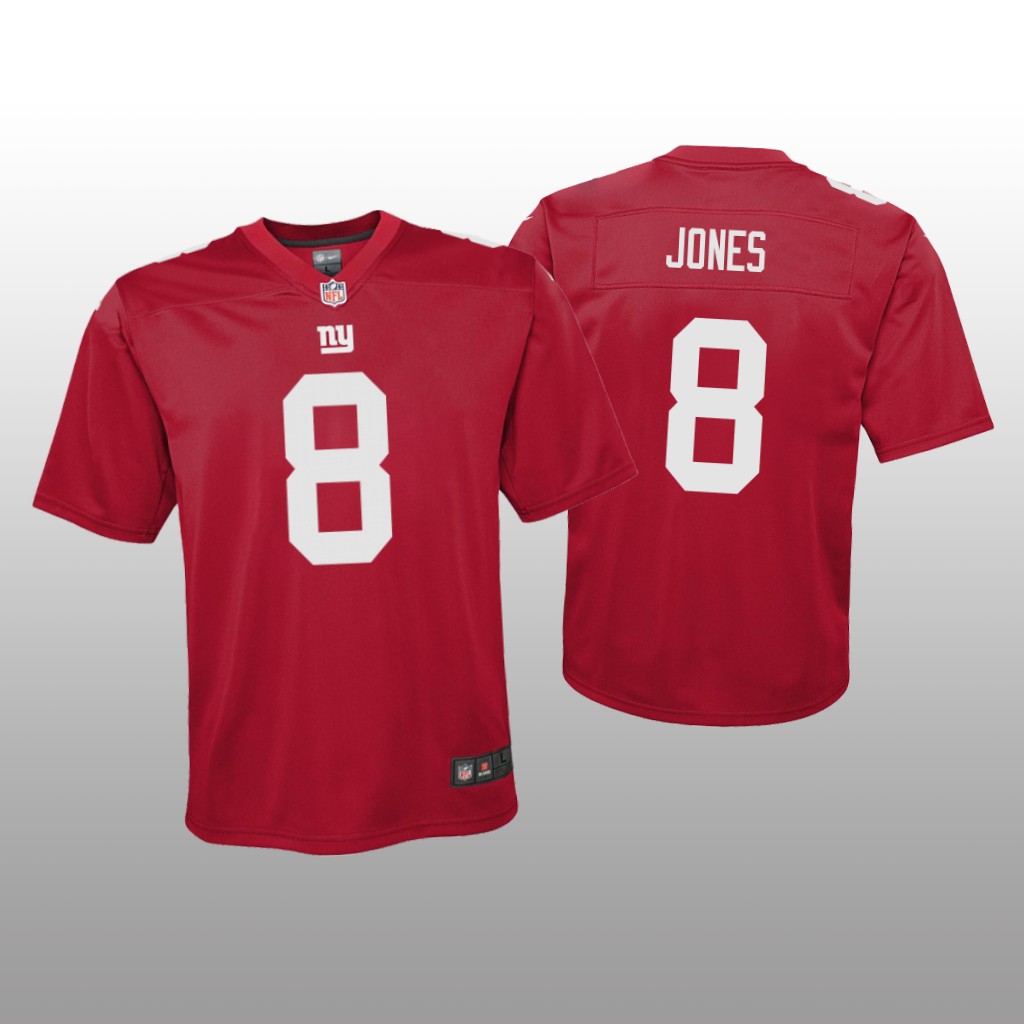 New York Giants Daniel Jones Red Jersey Inverted Game - Youth