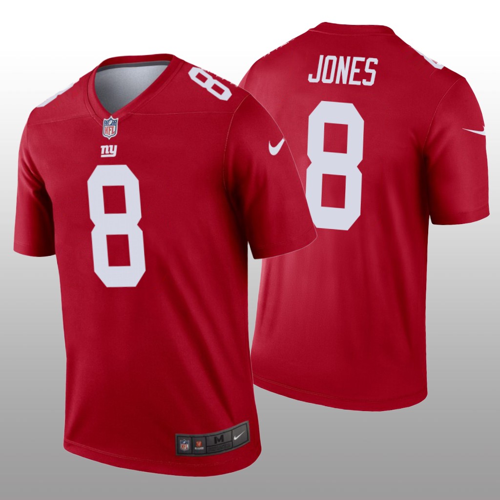 New York Giants Daniel Jones Red Jersey Inverted Legend - Men's