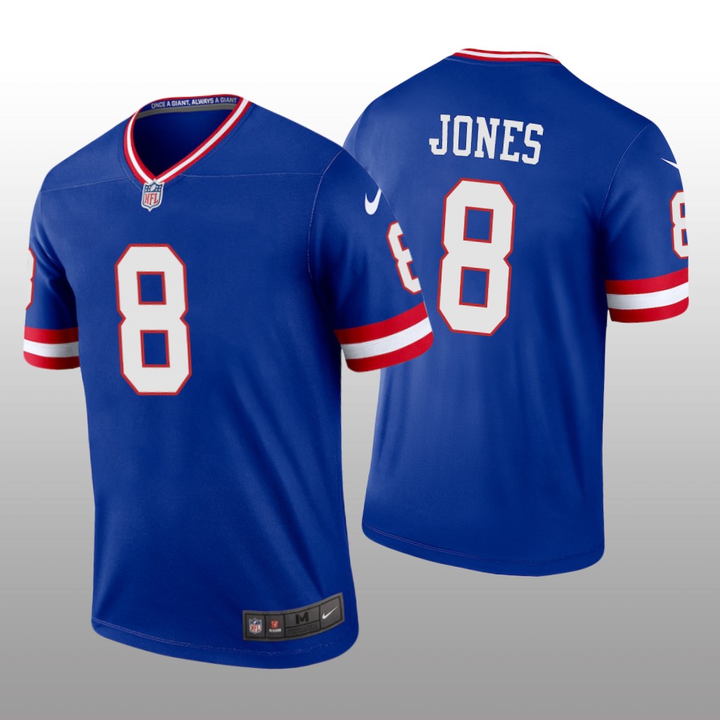 New York Giants Daniel Jones Royal Jersey Classic Legend - Men's