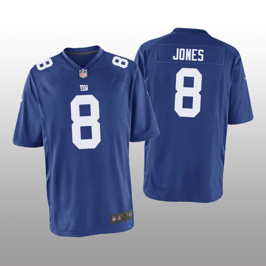 New York Giants Daniel Jones Royal Jersey Game - Youth