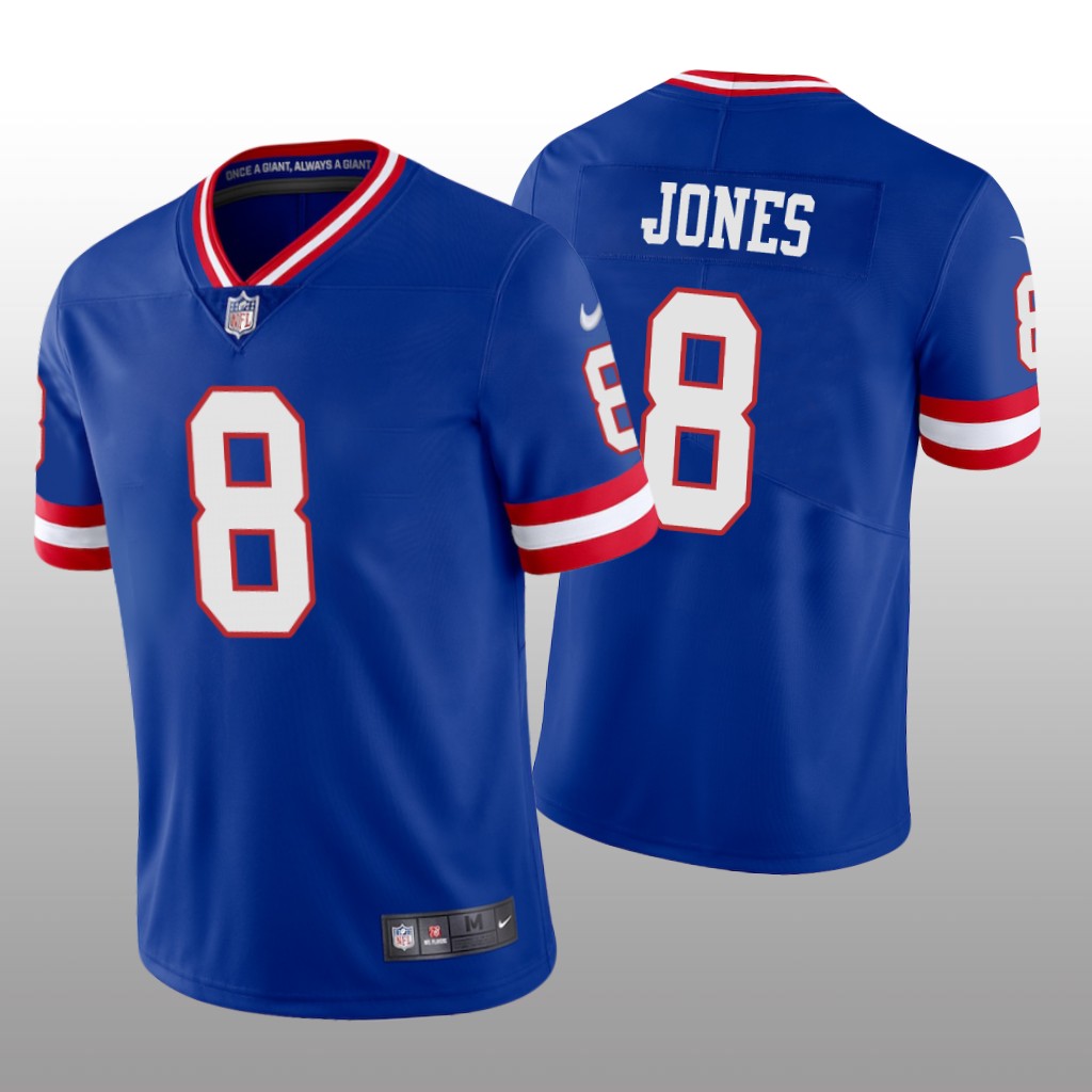 New York Giants Daniel Jones Royal Jersey Vapor Limited - Men's