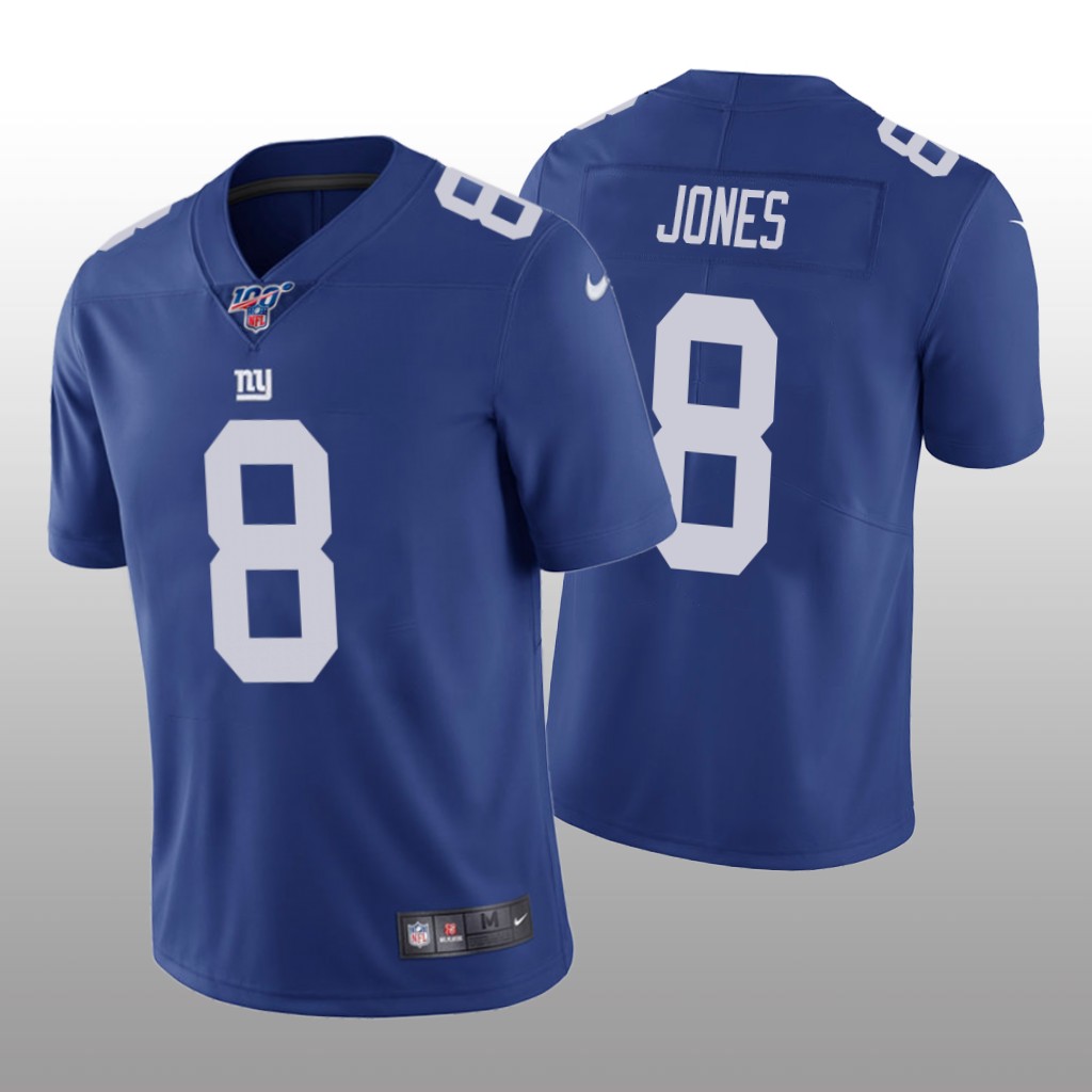 New York Giants Daniel Jones Royal Vapor Limited Jersey 100th Season - Men's