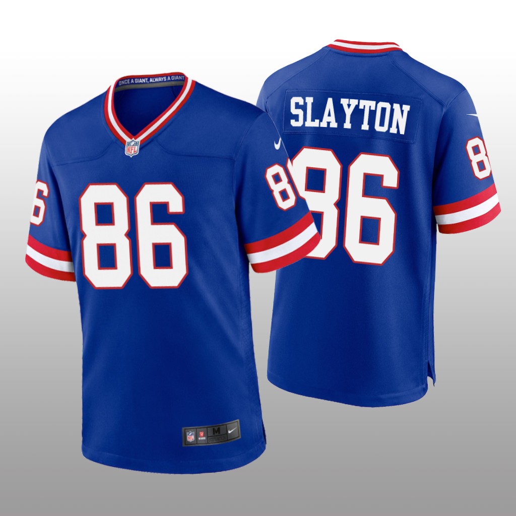 New York Giants Darius Slayton Royal Jersey Classic Game - Men's