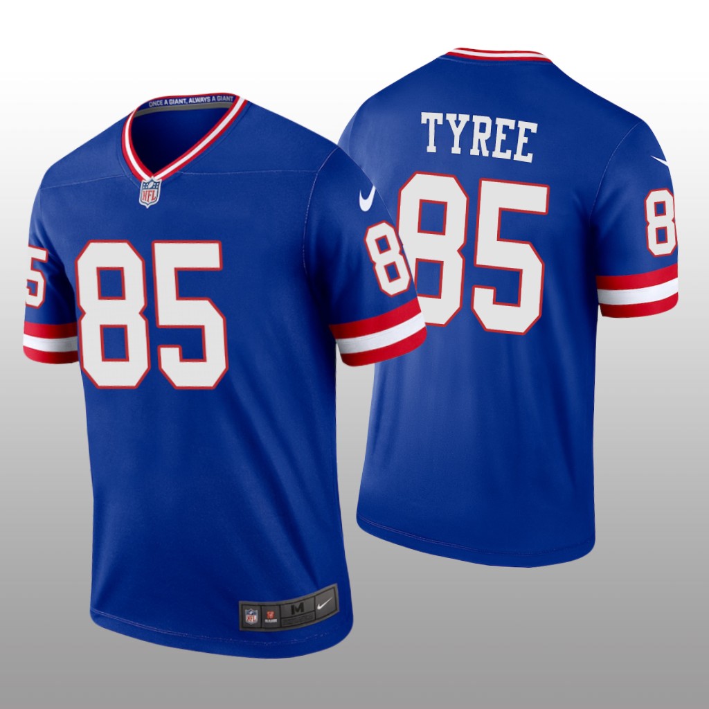 New York Giants David Tyree Royal Jersey Classic Legend - Men's