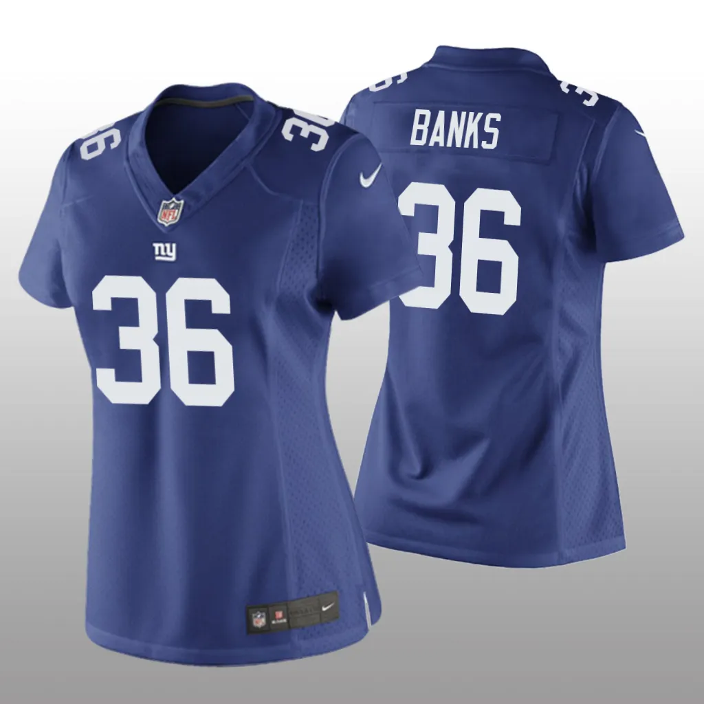 New York Giants Deonte Banks Royal Jersey Game - Women's