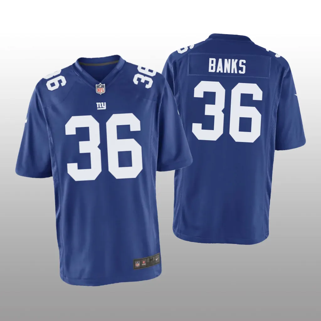 New York Giants Deonte Banks Royal Jersey Game - Youth