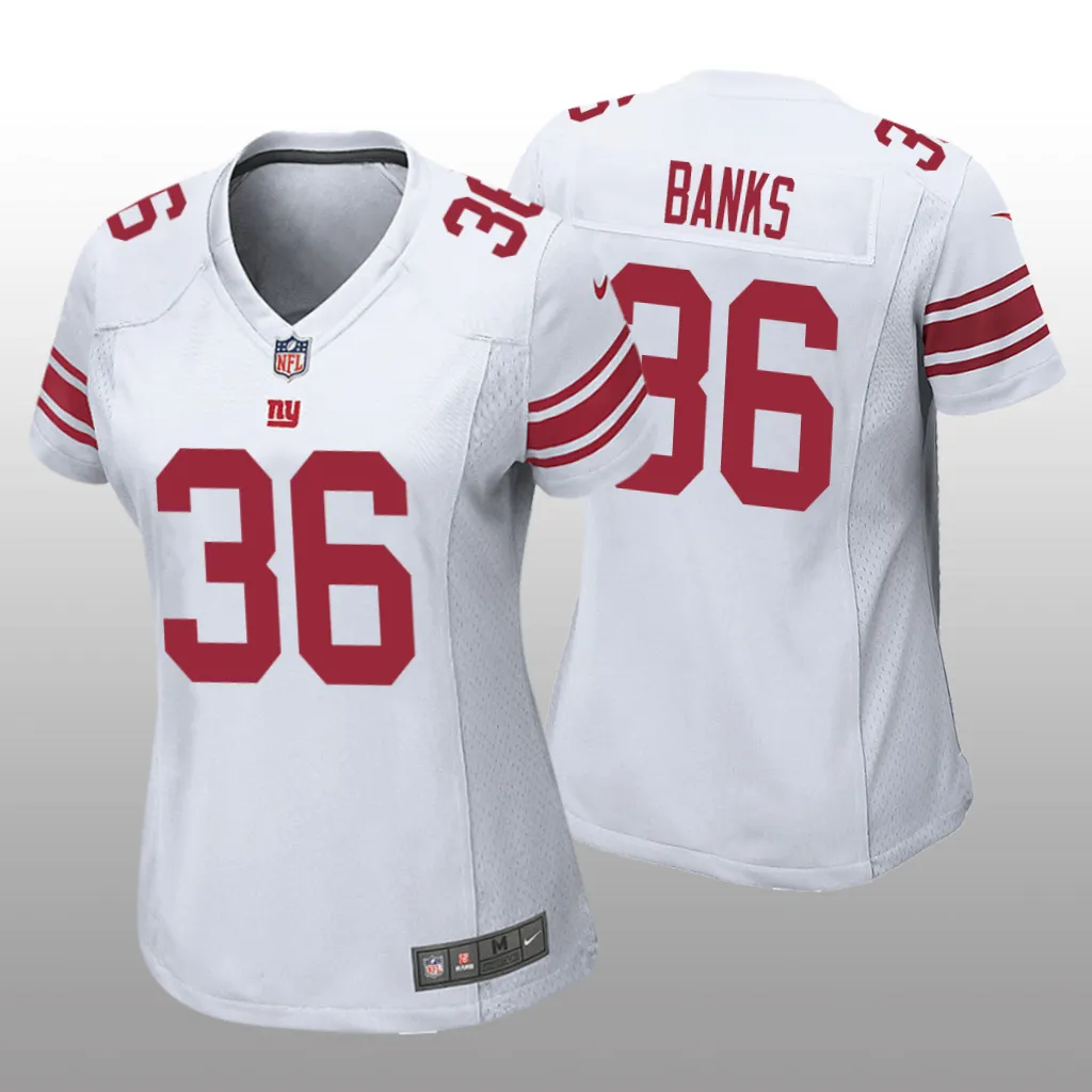 New York Giants Deonte Banks White Jersey Game - Women's