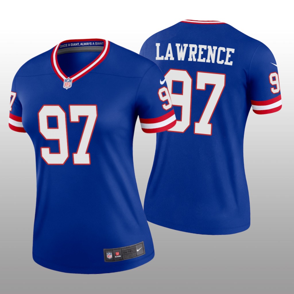 New York Giants Dexter Lawrence Royal Jersey Classic Legend - Women's
