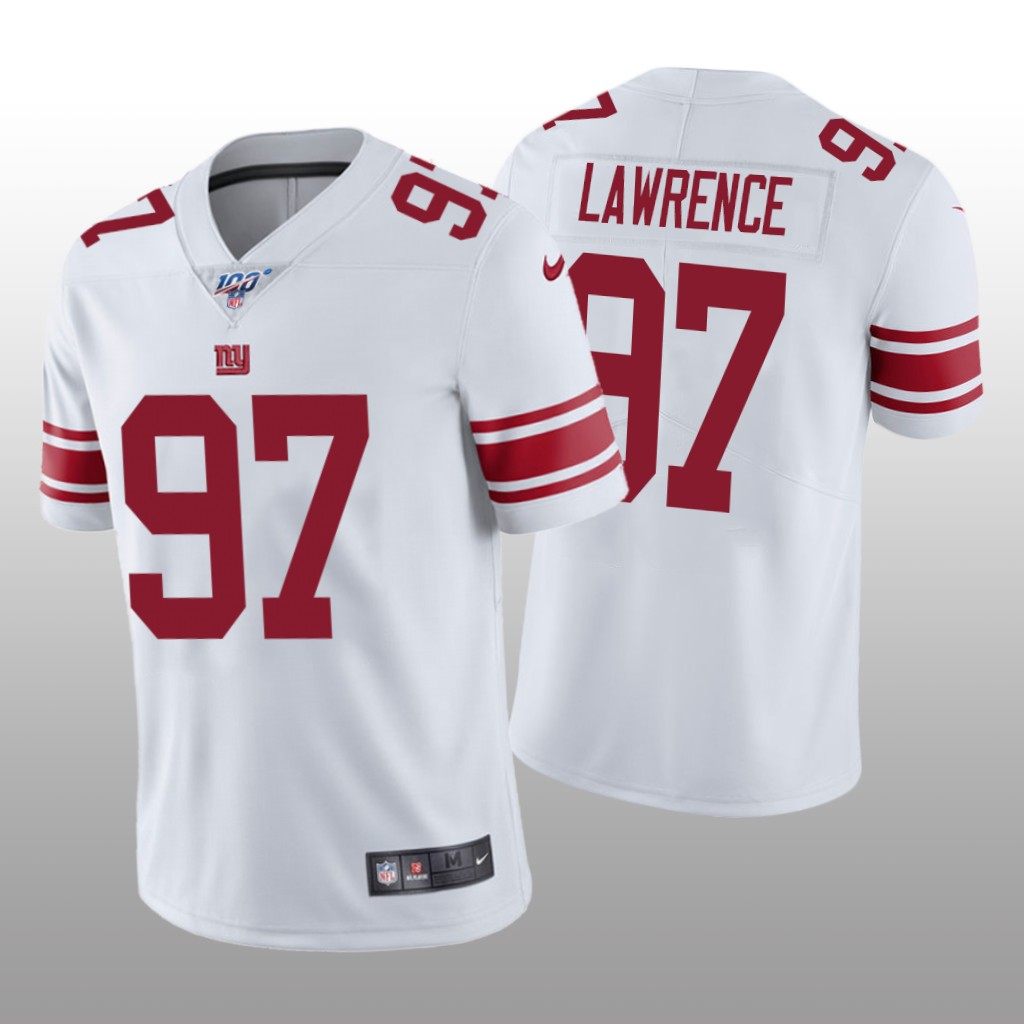 New York Giants Dexter Lawrence White Vapor Limited Jersey 100th Season - Men's