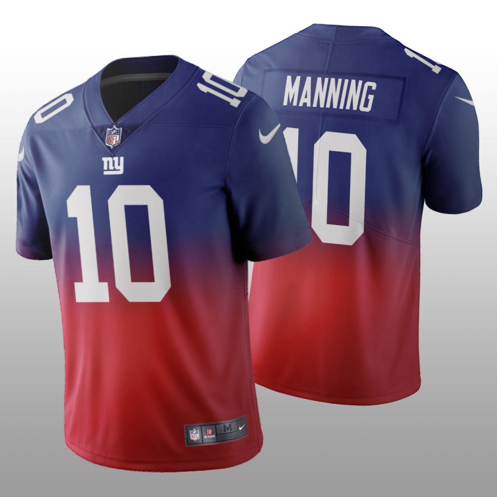New York Giants Eli Manning Royal Gradient Jersey Color Crash - Men's
