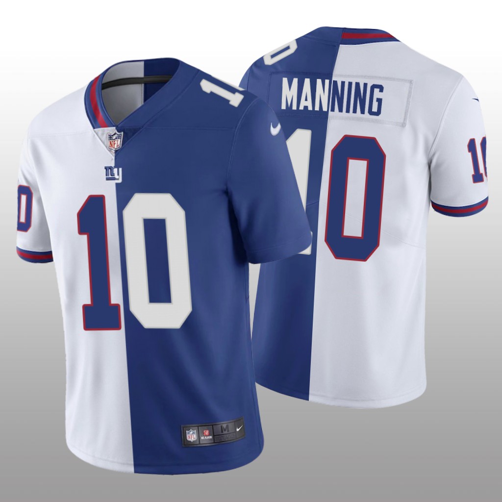New York Giants Eli Manning Royal White Vapor Limited Split - Men's