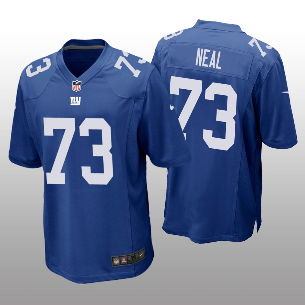 New York Giants Evan Neal Royal Jersey Game - Men's