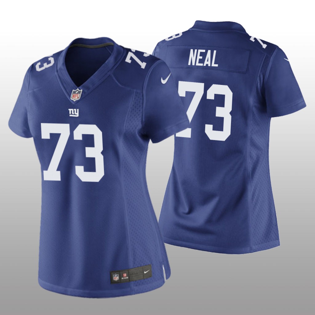 New York Giants Evan Neal Royal Jersey Game - Women's