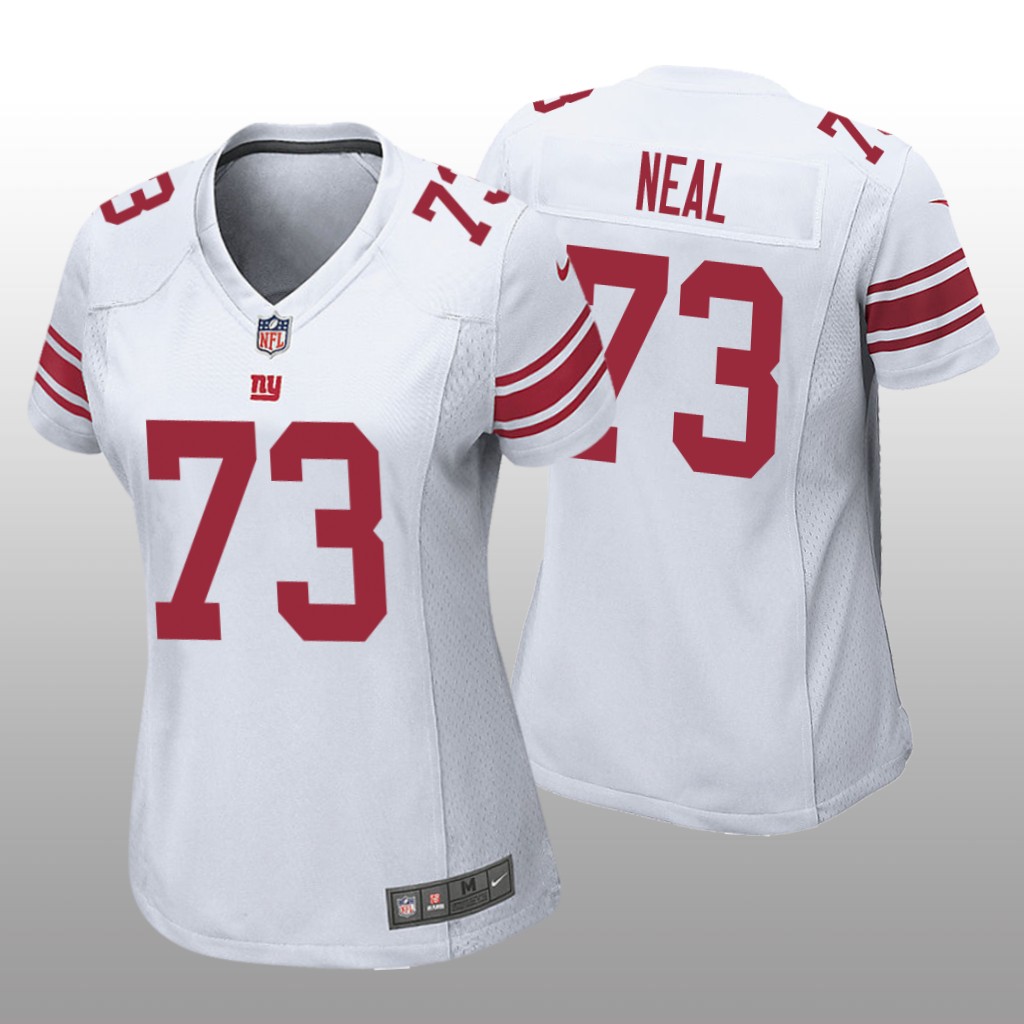 New York Giants Evan Neal White Jersey Game - Women's