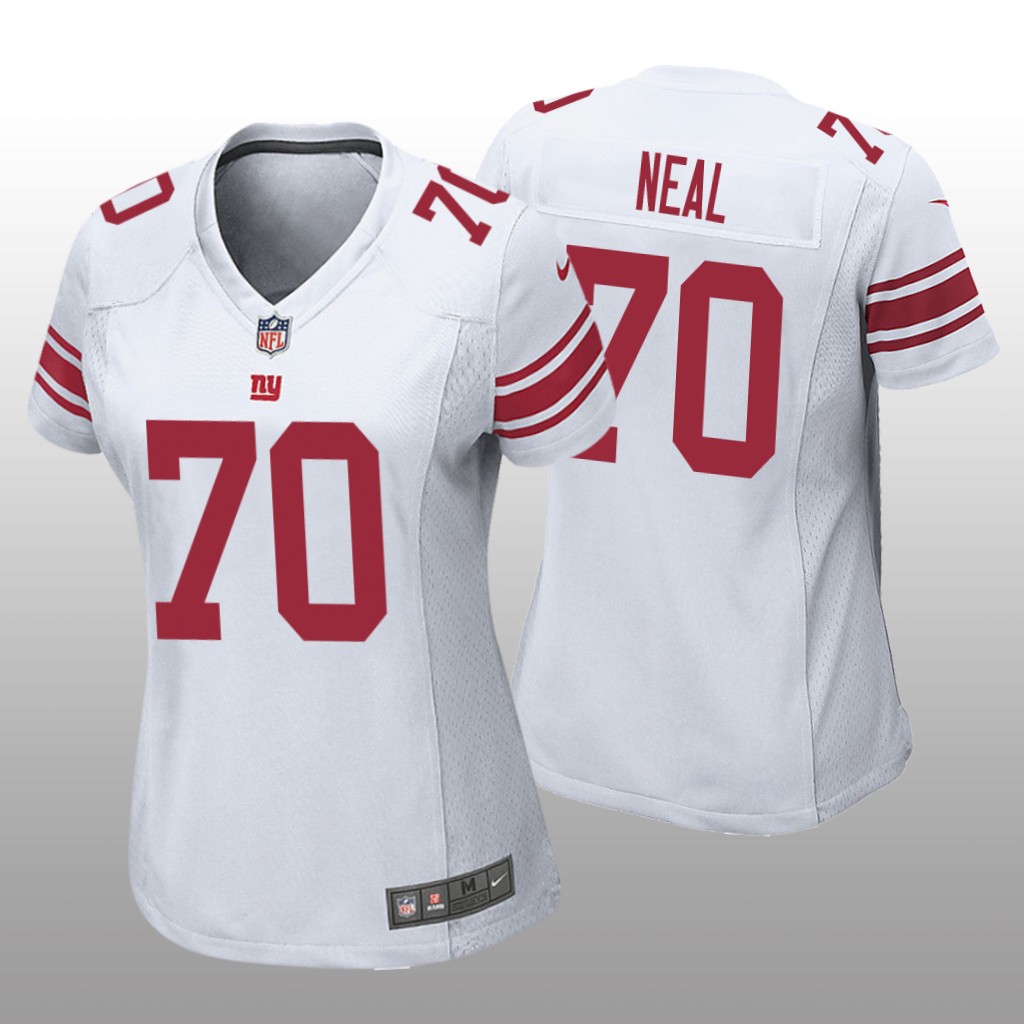 New York Giants Evan Neal White Jersey Game - Women's