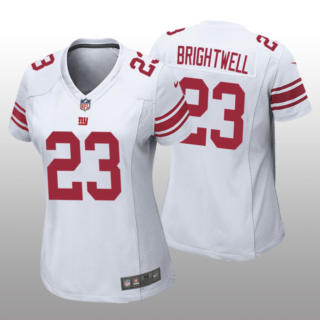 New York Giants Gary Brightwell White Jersey Game - Women's