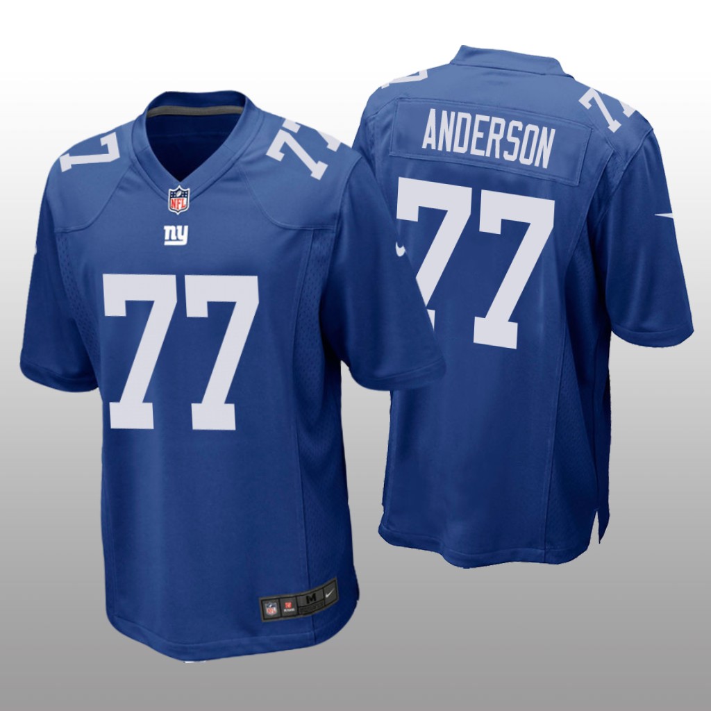 New York Giants Jack Anderson Royal Jersey Game - Men's