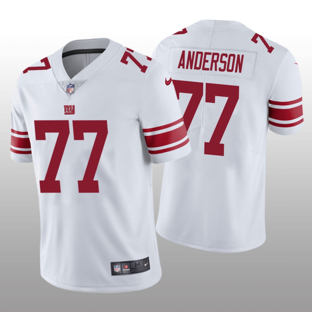 New York Giants Jack Anderson White Jersey Vapor Limited Men's
