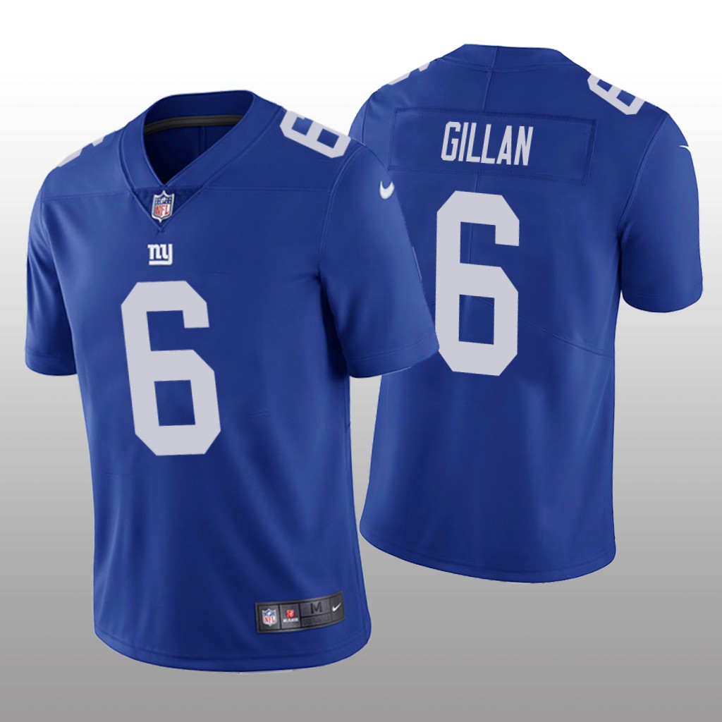 New York Giants Jamie Gillan Blue Jersey Vapor Limited - Men's