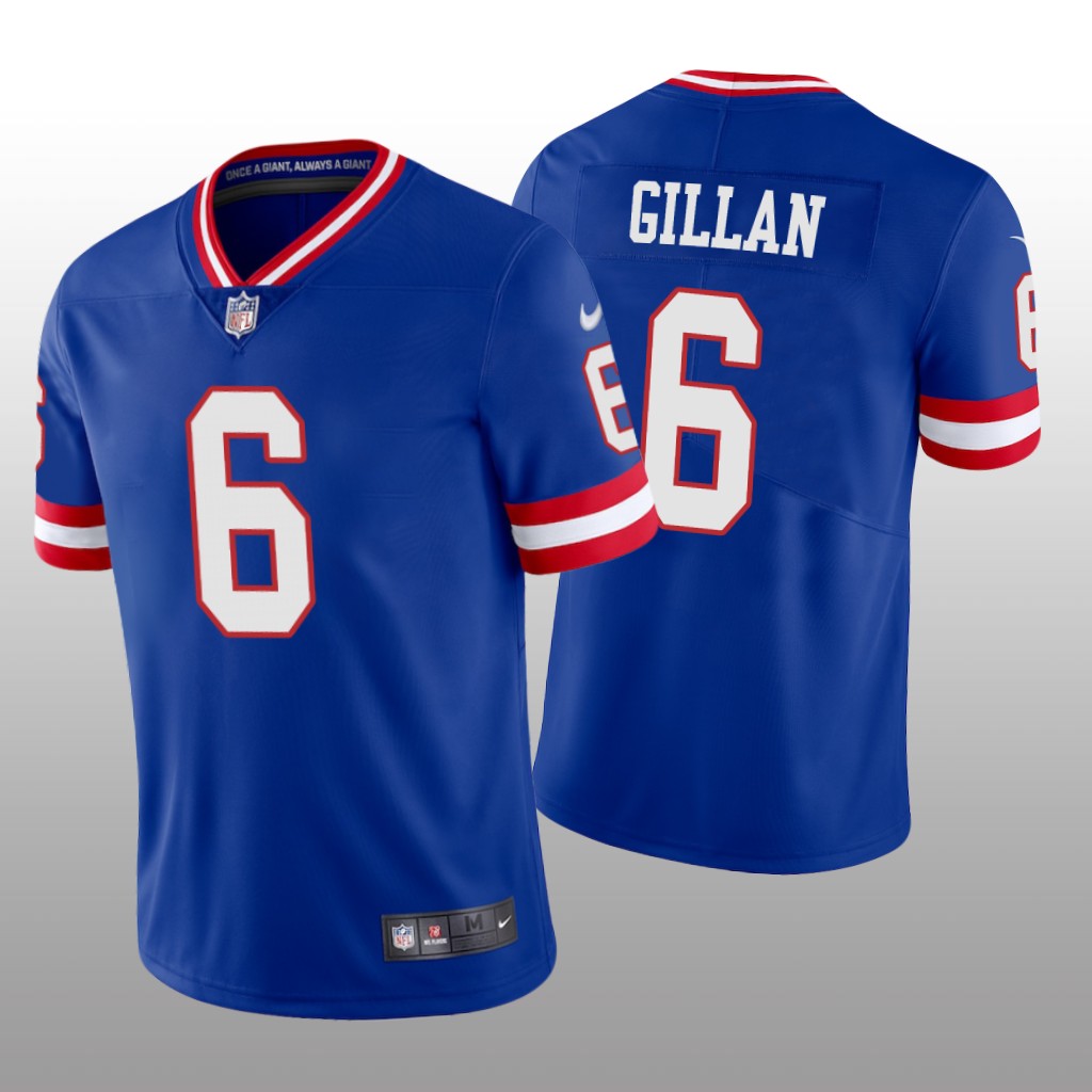 New York Giants Jamie Gillan Royal Jersey Classic Vapor Limited - Men's