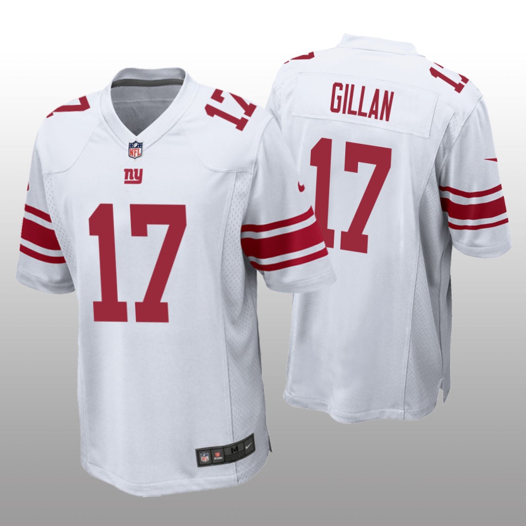 New York Giants Jamie Gillan White Jersey Game - Men's