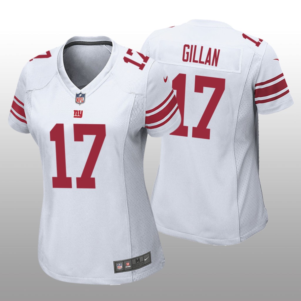 New York Giants Jamie Gillan White Jersey Game - Women's