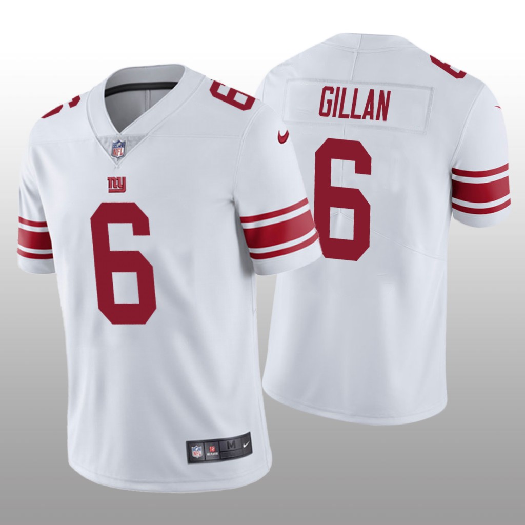 New York Giants Jamie Gillan White Jersey Vapor Limited - Men's