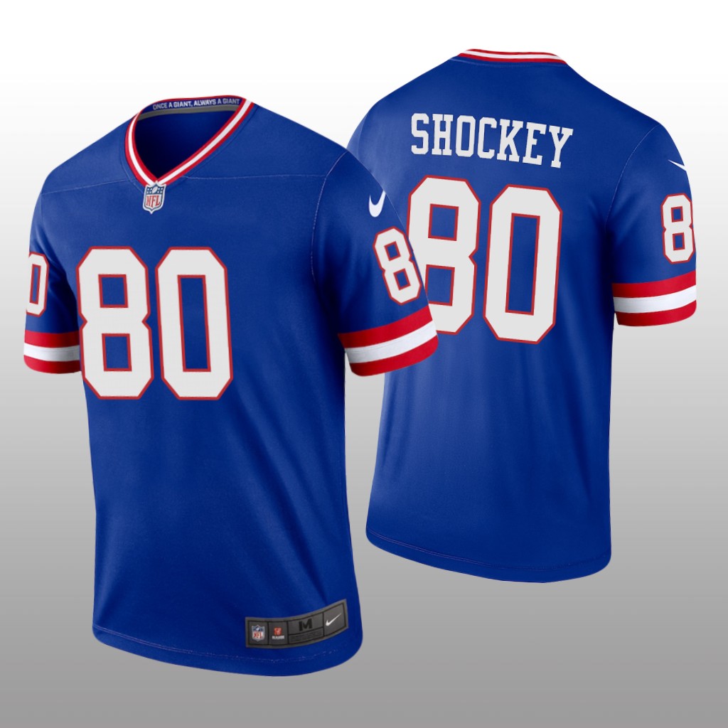 New York Giants Jeremy Shockey Royal Jersey Classic Legend - Men's