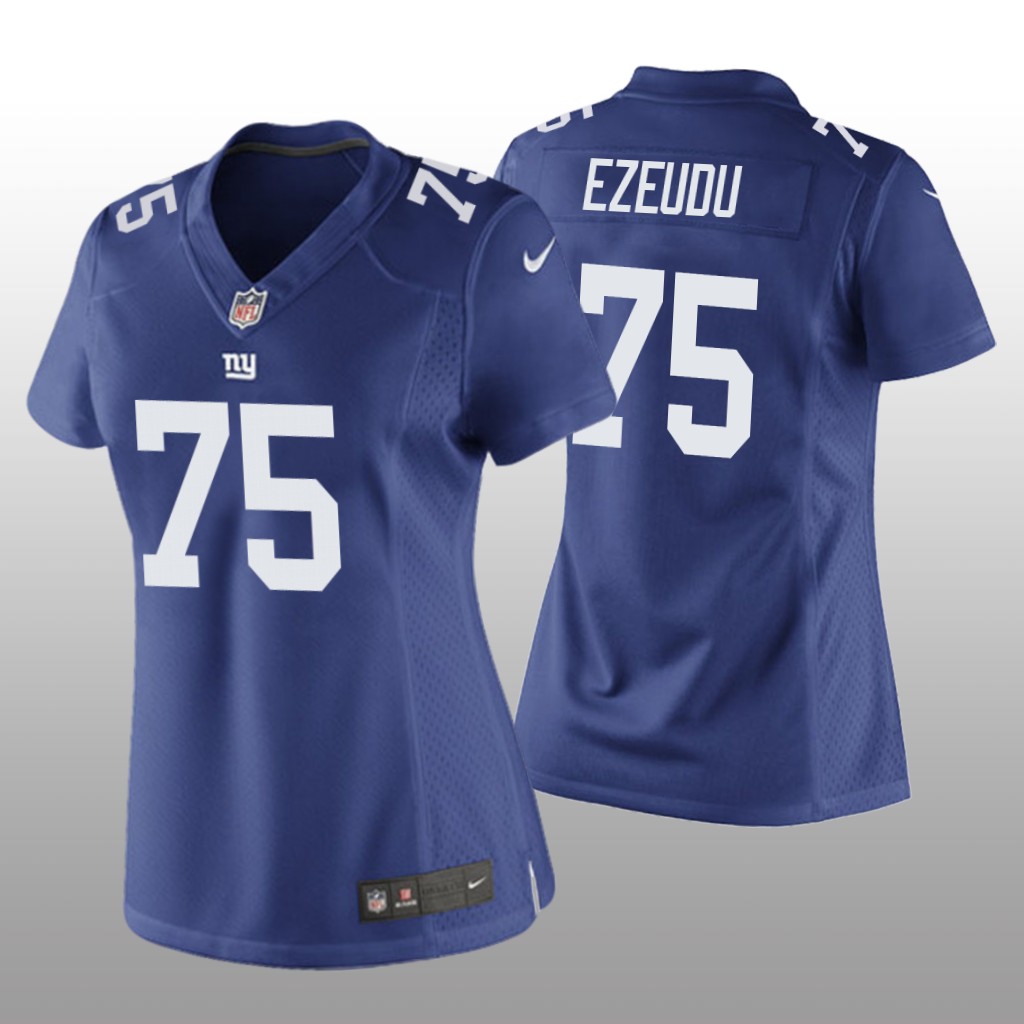New York Giants Joshua Ezeudu Royal Jersey Game - Women's