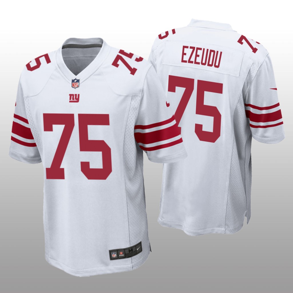 New York Giants Joshua Ezeudu White Jersey Game - Men's