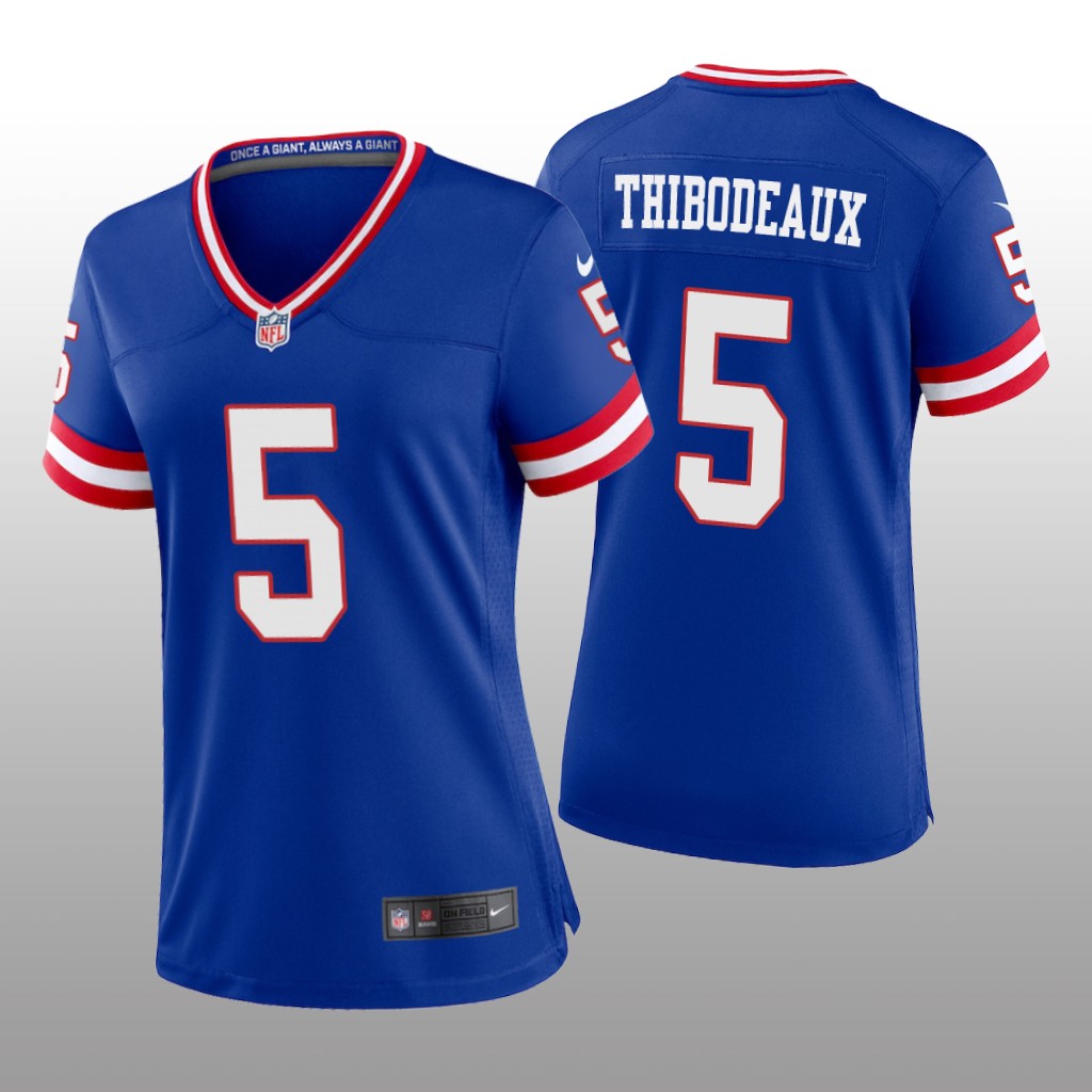 New York Giants Kayvon Thibodeaux Royal Jersey Classic Game - Women's