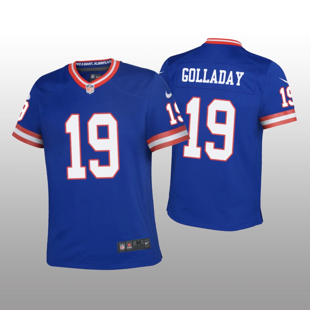 New York Giants Kenny Golladay Royal Jersey Classic Game - Youth