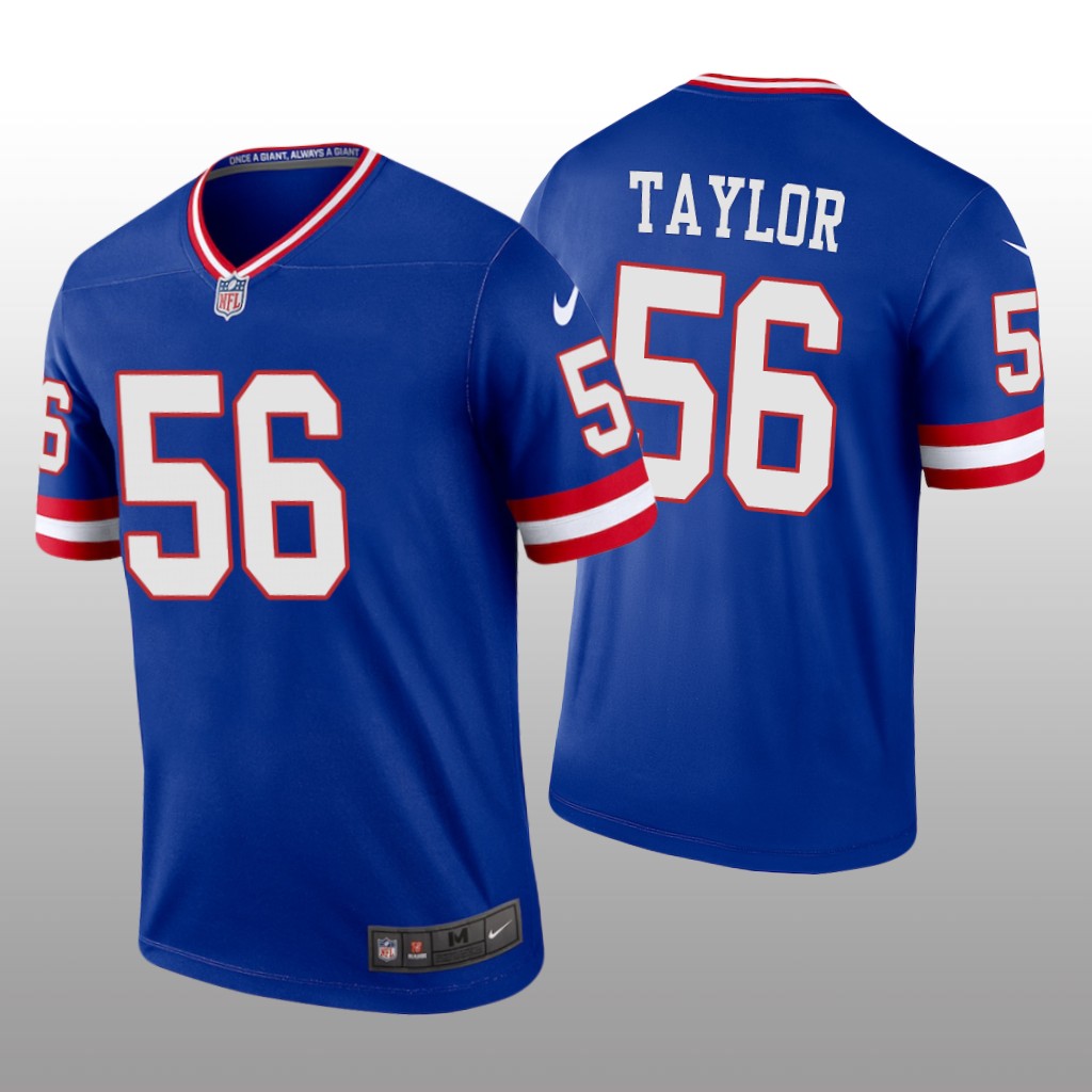 New York Giants Lawrence Taylor Royal Jersey Classic Legend - Men's
