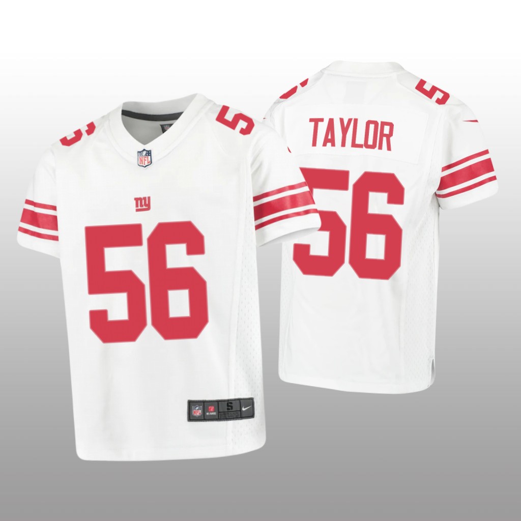 New York Giants Lawrence Taylor White Jersey Game - Youth
