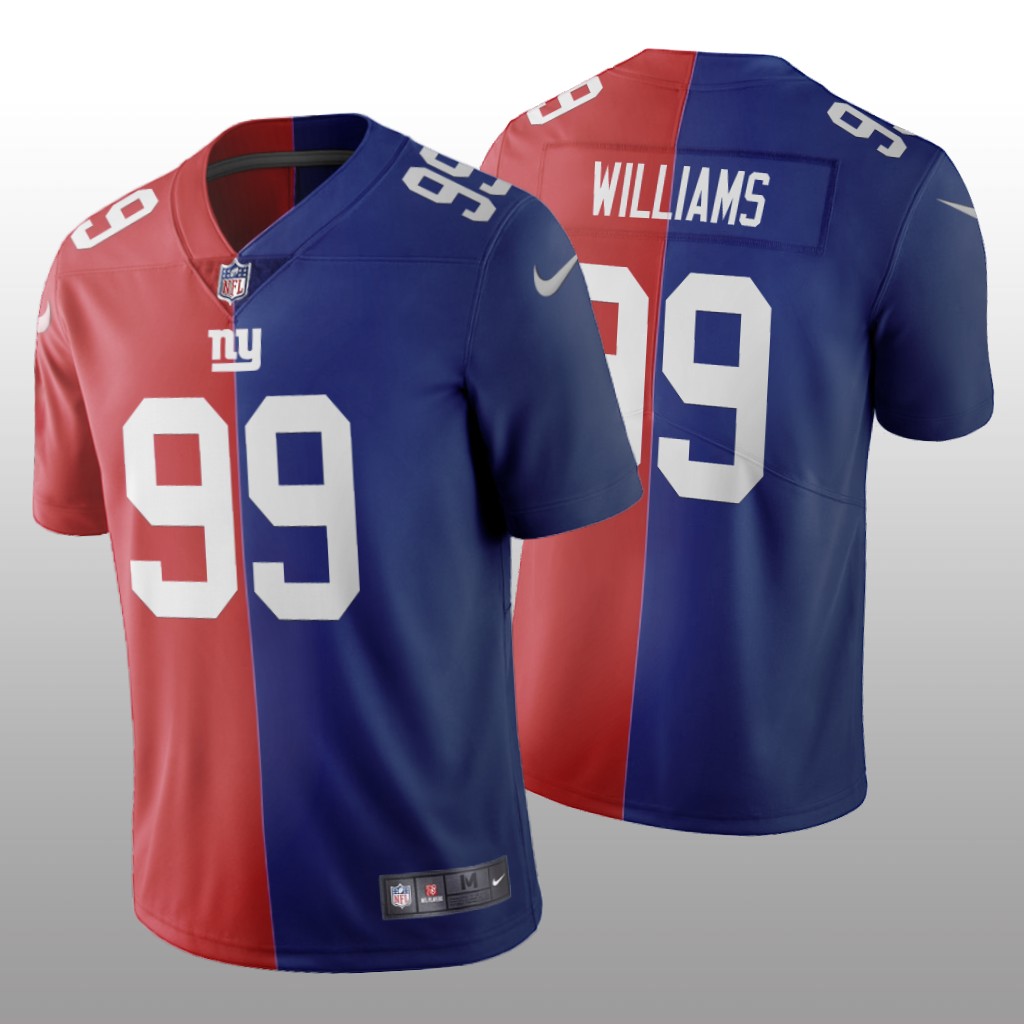 New York Giants Leonard Williams Red Royal Vapor Limited Split Jersey Two Tone - Men's