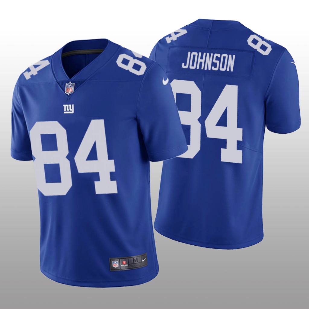 New York Giants Marcus Johnson Blue Jersey Vapor Limited - Men's