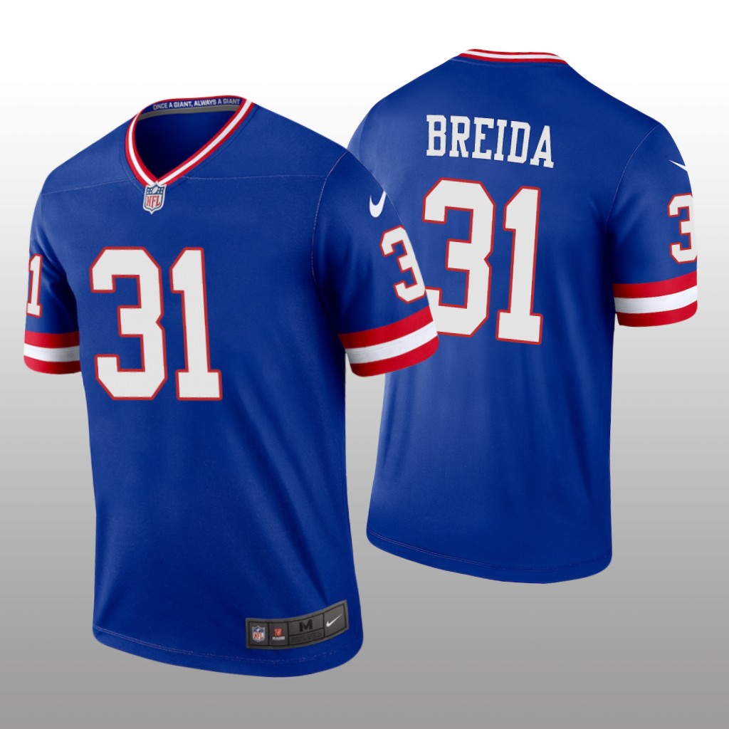 New York Giants Matt Breida Royal Jersey Classic Legend - Men's