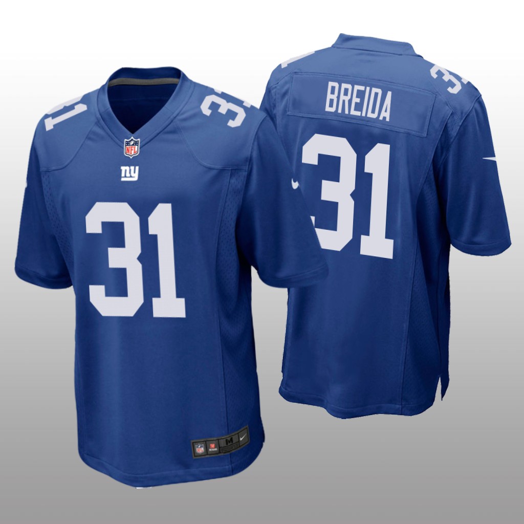 New York Giants Matt Breida Royal Jersey Game - Men's