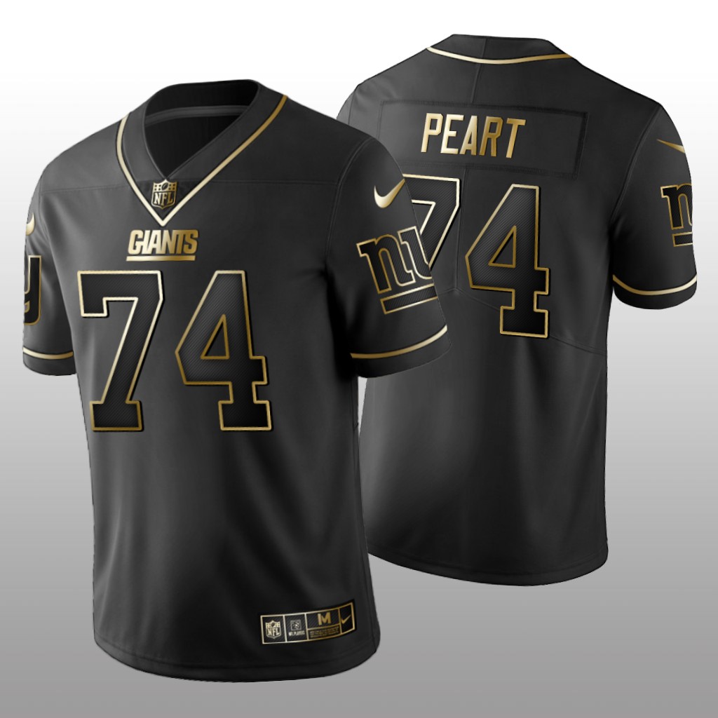 New York Giants Matt Peart Black Jersey Golden Edition Men's