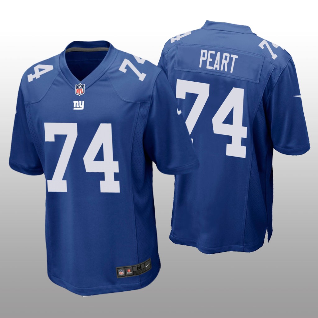 New York Giants Matt Peart Royal Jersey Game - Men's