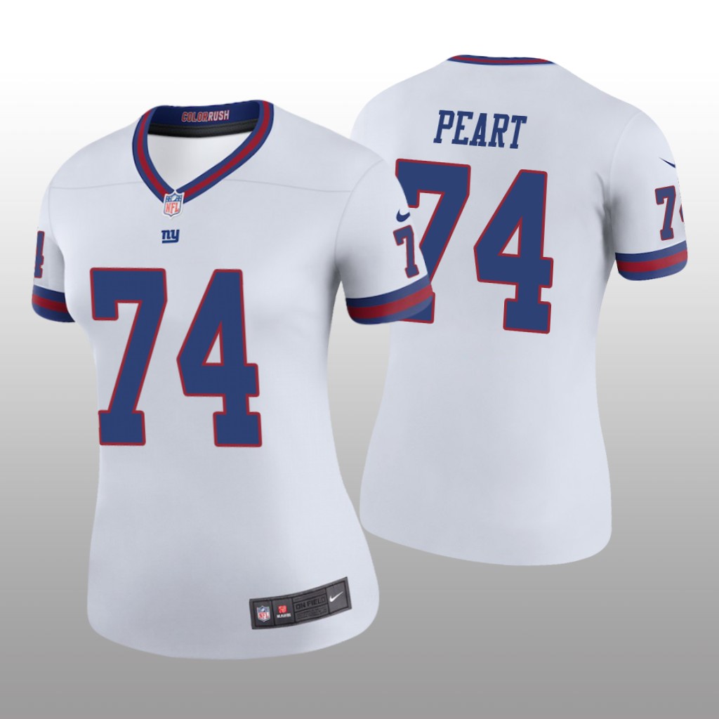 New York Giants Matt Peart White Jersey Color Rush Legend - Women's