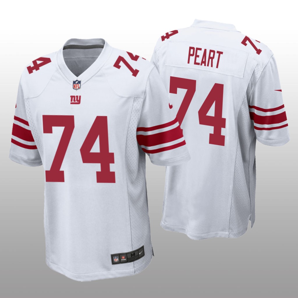 New York Giants Matt Peart White Jersey Game - Men's