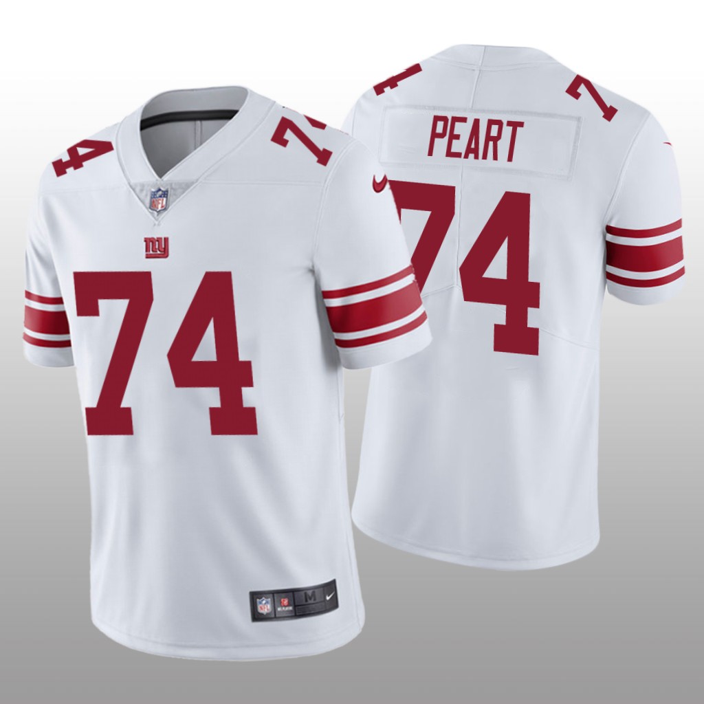 New York Giants Matt Peart White Jersey Vapor Limited - Men's