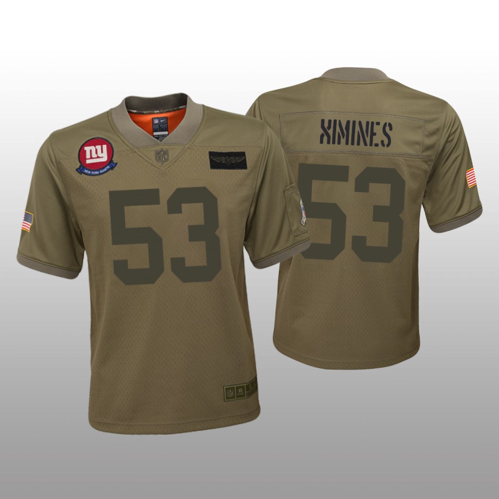 New York Giants Oshane Ximines Camo Jersey 2019 Salute to Service - Youth