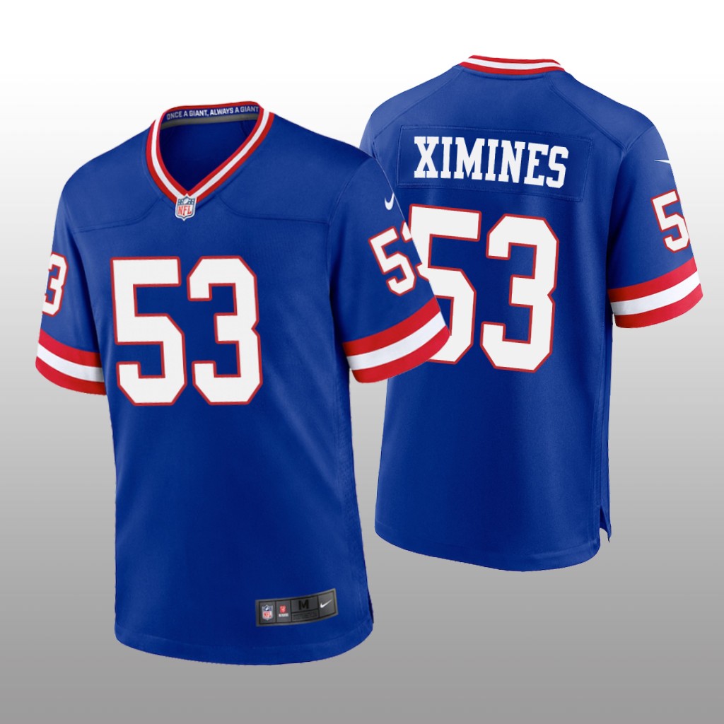 New York Giants Oshane Ximines Royal Jersey Classic Game - Men's