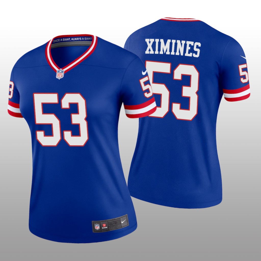 New York Giants Oshane Ximines Royal Jersey Classic Legend - Women's