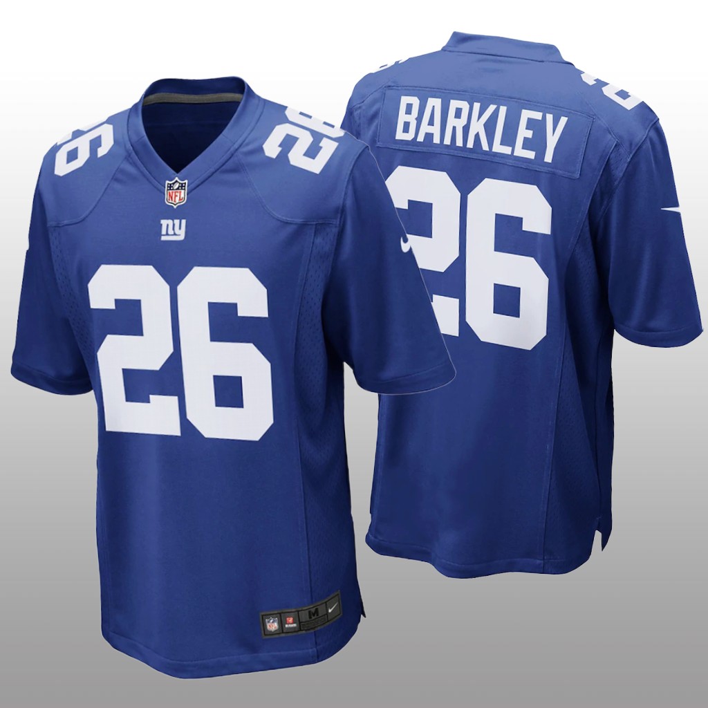 New York Giants Saquon Barkley Royal Jersey Game - Men's