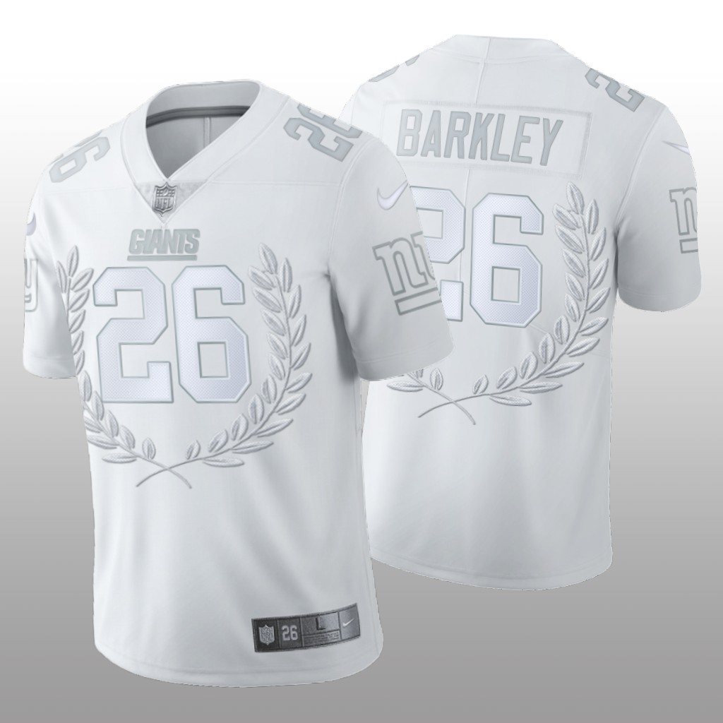 New York Giants Saquon Barkley White Jersey 2020 Vapor Limited